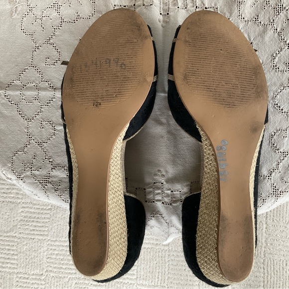 Mudd D’Orsay eyelet fabric espadrille wedge sandals - Picture 6 of 7